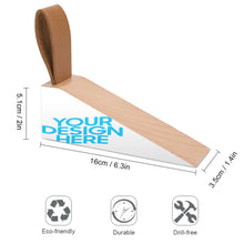 Charger l'image dans la galerie, Butée de porte en bois JJ0529019 impression personnalisé avec photo motif texte logo