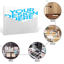 Charger l'image dans la galerie, Porte document plastique colorée personnalisée avec photo motif texte logo