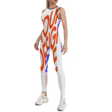 Charger l'image dans la galerie, XG001 Set Yoga Top & Yoga Leggings pour Femme personnalisé avec texte motif photo (conception multi-images)