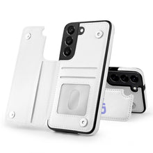 Charger l'image dans la galerie, Coque de téléphone à rabat en cuir TPU pour Samsung Galaxy S22 Impression complète personnalisé avec photo logo texte motif
