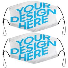 Charger l'image dans la galerie, Masque anti-poussière avec filtres (2 images différentes) personnalisé avec motif logo texte photo