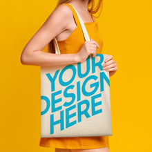 Charger l'image dans la galerie, Sac en toile avec une grande capacité personnalisé avec motif photo logo texte