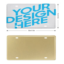Charger l'image dans la galerie, Plaque d'immatriculation de voiture en fer (15×30cm) Personnalisé avec image et texte