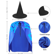 Charger l'image dans la galerie, Cape halloween couture avec le chapeau pointu FS0821001 impression personnalisée avec photo logo motif texte