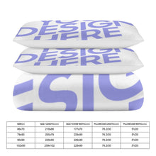 Charger l'image dans la galerie, Housse de couette ensemble trois pièces de literie personnalisée prénom et photo