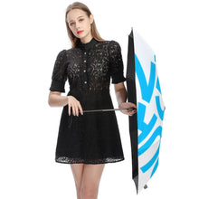 Charger l'image dans la galerie, Parapluie manuel à 3 volets ZYS02-8K avec 3 segments vinyle l'intérieur / impression l'extérieur design personnalisé avec photos ou logos