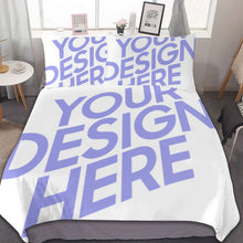 Charger l'image dans la galerie, Housse de couette ensemble trois pièces de literie personnalisée prénom et photo