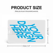 Charger l'image dans la galerie, Clé USB disque U en forme de carte personnalisé avec photo prénom texte