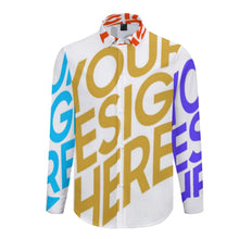 Charger l'image dans la galerie, Chemise à manches longues grande taille homme 3M38 personnalisée avec photo logo motif texte (impression des multi-images)