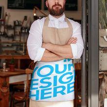 Charger l'image dans la galerie, Demi-tablier imperméable unisexe avec poche avant pour café restaurant cuisine personnalisé avec photo texte prénom