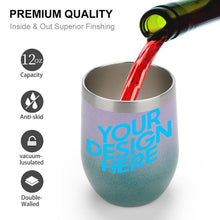 Charger l'image dans la galerie, JJ0520061 Coupe à vin en acier inoxydable à personnaliser avec votre image, texte ou logo