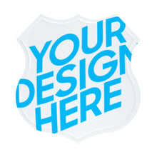 Charger l'image dans la galerie, Peinture personnalisée suspendue en métal en forme de bouclier