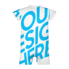 Charger l'image dans la galerie, Barboteuse bébé body unisexe manches courtes combinaison bébé PLR personnalisé avec photo  motif texte (conception une image)