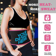 Charger l'image dans la galerie, Ceinture serre-taille ventre efficace femme personnalisée avec photo logo texte motif