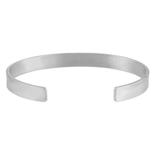 Charger l'image dans la galerie, Bracelets manchette ouvert en argent sterling 925 pour femmes / hommes S0009 gravure personnalisé avec texte prénom