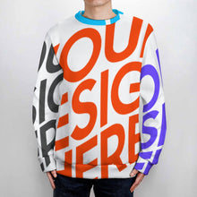 Charger l'image dans la galerie, Pulls unisexes à col rond pour femmes et hommes MY09 personnalisé avec photo texte prénom (conception multi-images)