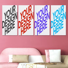 Charger l'image dans la galerie, Peinture suspendue Version verticale 1:2 GY0903487 Personnalisé (Quatre panneaux avec différentes conceptions d'image)