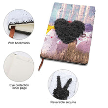 Charger l'image dans la galerie, Cahier/Carnet à paillettes Journal BG1613016 impression personnalisé avec photo logo texte motif