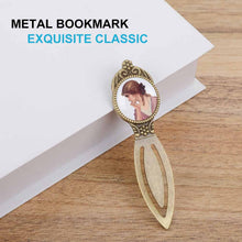Charger l'image dans la galerie, Marque-page / signet en métal rétro (forme B) BG1613018 Personnalisé avec texte et logo