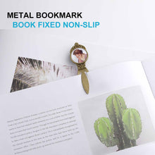 Charger l'image dans la galerie, Marque-page / signet en métal rétro (forme B) BG1613018 Personnalisé avec texte et logo