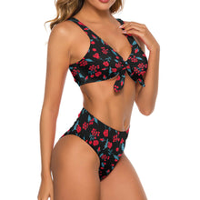 Charger l'image dans la galerie, Maillot de bain bikini push-up deux pièces sexy femme BK2051 personnalisé avec photo logo motif texte (conception multi-images)