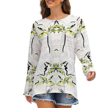 Charger l'image dans la galerie, T-shirt sweatshirt pull à manches longues col rond grande taille femme BL personnalisé avec photo motif logo texte (impression des multi-images)