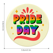 Charger l'image dans la galerie, Badge circle fer blanc personnalisé avec prénom motif texte