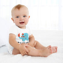 Charger l'image dans la galerie, Combinaison Barboteuse triangle à manches courtes bébé nouveau-né Unisexe personnalisée avec photo logo motif texte