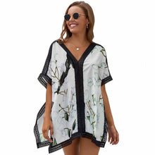 Charger l'image dans la galerie, Cache kimono de maillot de bain de plage femme ZS907 personnalisé avec photo logo motif texte (conception une image)