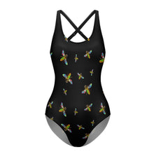 Charger l'image dans la galerie, Bodysuit maillot de bain une pièce moderne sexy femme LT3150 personnalisé avec photo motif texte logo (conception multi-images)