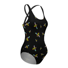 Charger l'image dans la galerie, Bodysuit maillot de bain une pièce moderne sexy femme LT3150 personnalisé avec photo motif texte logo (conception multi-images)
