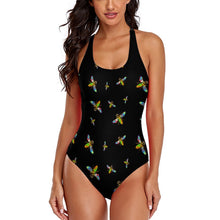 Charger l'image dans la galerie, Bodysuit maillot de bain une pièce moderne sexy femme LT3150 personnalisé avec photo motif texte logo (conception multi-images)