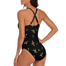 Charger l'image dans la galerie, Bodysuit maillot de bain une pièce moderne sexy femme LT3150 personnalisé avec photo motif texte logo (conception multi-images)