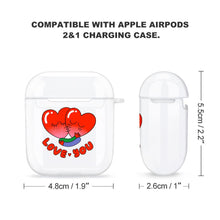 Charger l'image dans la galerie, Étui Coque Apple AirPods 1 2 Transparent personnalisé avec motif photo logo texte