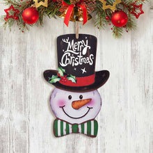 Charger l'image dans la galerie, Bonhomme de Neige en planche de Bois de Noël Décoration personnalisé avec photo logo motif texte