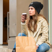 Charger l'image dans la galerie, Bonnet d'hiver à doublure chaude en peluche tricoté personnalisé avec photos motif texte