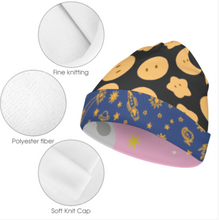 Charger l'image dans la galerie, Bonnet tricoté pour enfants bonnet garçon fille personnalisée  avec prénom motif texte (conception multi-images)