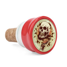 Charger l'image dans la galerie, Bouchon de vin en céramique en liège personnalisé avec photo logo motif texte