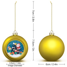 Charger l'image dans la galerie, Boule de Décoration de Noël d'intérieur (Grande) Originale JJ0525030 impression personnalisée avec photo logo motif texte