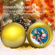 Charger l'image dans la galerie, Boule de Décoration de Noël d'intérieur (Grande) Originale JJ0525030 impression personnalisée avec photo logo motif texte