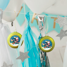 Charger l'image dans la galerie, Boule de Décoration de Noël d'intérieur (Grande) Originale JJ0525030 impression personnalisée avec photo logo motif texte