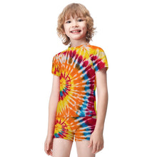 Charger l'image dans la galerie, Maillot de bain short manches courtes garçon BT002 personnalisé avec photo texte