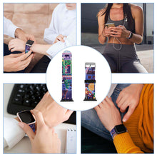 Charger l'image dans la galerie, Bracelet en Silicone Montre Apple Watch personnalisé avec photo logo motif texte