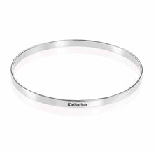Charger l'image dans la galerie, Bracelet sculpté simple pour femmes / hommes S0025 gravure personnalisé avec texte prénom