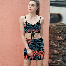 Charger l'image dans la galerie, Ensemble de jupe à cordon coulissant femme moderne Y05 personnalisé avec image logo motif texte