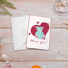 Charger l'image dans la galerie, Carte de voeux / carte postale verticale impression personnalisée avec photo logo motif texte