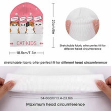 Charger l'image dans la galerie, Chapeau d'hiver bonnet tricoté pour enfants personnalisé avec motif photos texte (conception une image)