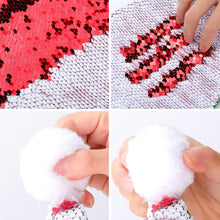 Charger l'image dans la galerie, Chapeau de Noël/ Bonnet de Père Noël à Paillettes impression personnalisé avec motif photo logo texte