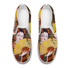 Charger l'image dans la galerie, Chaussures en toile sans lacets SLIP ON personnalisées avec motif photo logo texte (deux chaussures peuvent être conçues différemment)
