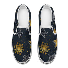 Charger l'image dans la galerie, Chaussures en toile sans lacets SLIP ON personnalisées avec photo logo motif texte (conception une image)
